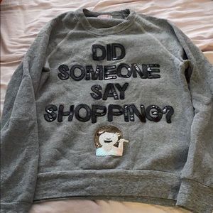 Bow and Drape Sweatshirt